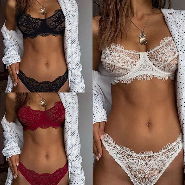 2021 new eyelash lace bra set ladies bralette push up lingerie bras briefs set women deep v cross back transparent g-string, Red;black
2021 new eyelash lace bra set ladies bralette push up lingerie bras briefs set women deep v cross back transparent g-string, Red;black