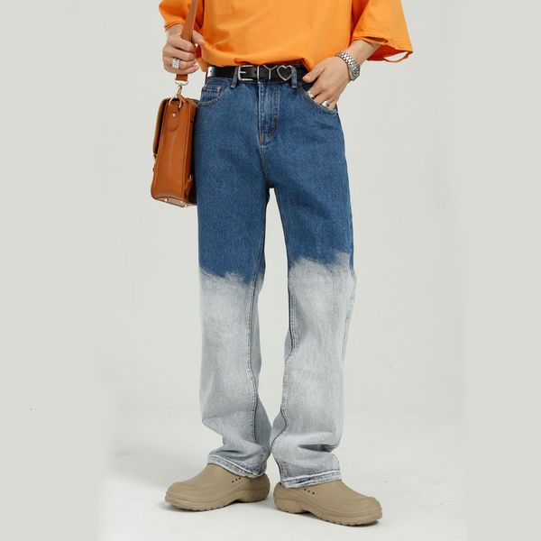 men's jeans bleaching loose casual straight denim pants male korean style youthful streetwear hip hop trousers man i7g2, Blue
men's jeans bleaching loose casual straight denim pants male korean style youthful streetwear hip hop trousers man i7g2, Blue