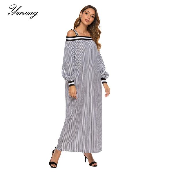 casual dresses yming women's fall-winter dress fashion strap weekend out home wear comfortable striped long, Black;gray
casual dresses yming women's fall-winter dress fashion strap weekend out home wear comfortable striped long, Black;gray