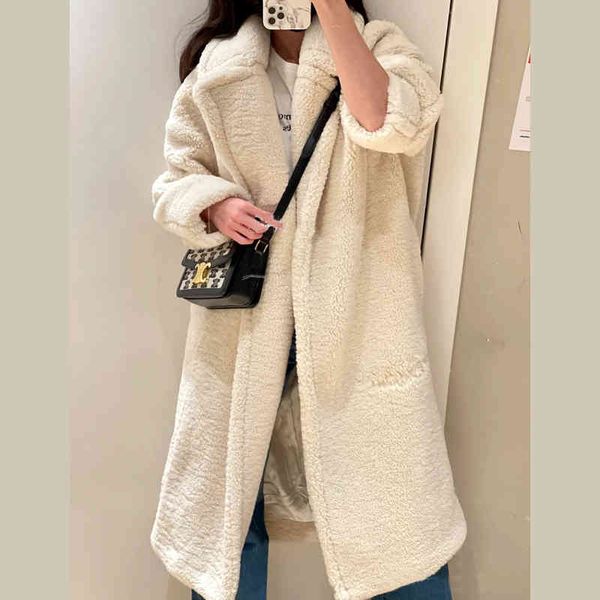 max 2022 new trendy brand mara women's coat autumn and winter new milk white teddy bear coat artificial wool lamb max flat for women us, Black
max 2022 new trendy brand mara women's coat autumn and winter new milk white teddy bear coat artificial wool lamb max flat for women us, Black