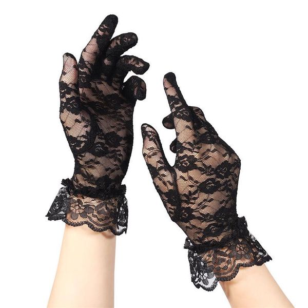 bridal gloves summer women short lace anti-uv sun protection full finger outdoor driving prom party wedding, White
bridal gloves summer women short lace anti-uv sun protection full finger outdoor driving prom party wedding, White