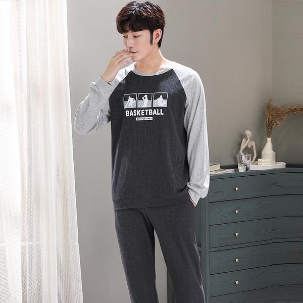 men's sleepwear thick warm autumn winter men pajamas set cotton long sleeve trousers plus size homewear cartoon mens patchwork gray, Black;brown
men's sleepwear thick warm autumn winter men pajamas set cotton long sleeve trousers plus size homewear cartoon mens patchwork gray, Black;brown