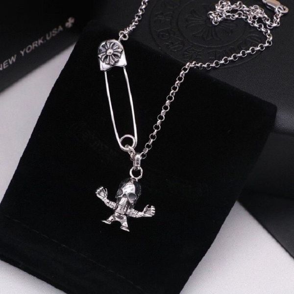 design jewelry croix dark ghost skull pendant personality skull men's and women's necklace, Silver
design jewelry croix dark ghost skull pendant personality skull men's and women's necklace, Silver