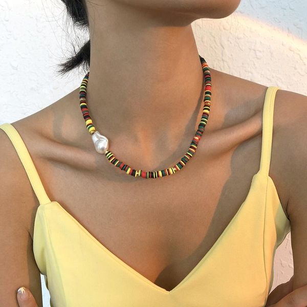 chokers simple fashion personality bohemian ethnic colorful rice bead letter pattern necklace for women girls vintage jewelry gifts, Golden;silver
chokers simple fashion personality bohemian ethnic colorful rice bead letter pattern necklace for women girls vintage jewelry gifts, Golden;silver