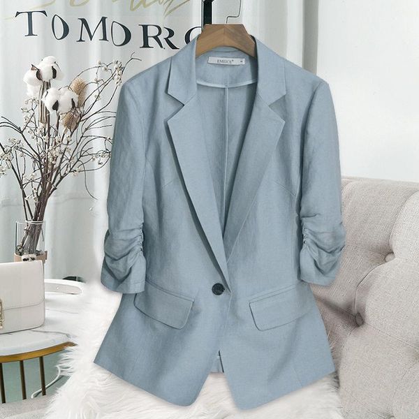 women's suits & blazers large size thin suit jacket summer 2021 fashion casual temperament small short spring and, White;black
women's suits & blazers large size thin suit jacket summer 2021 fashion casual temperament small short spring and, White;black