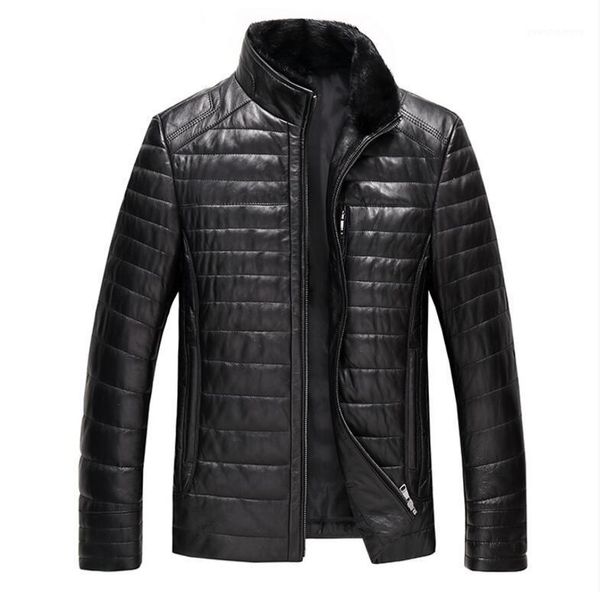 men's fur & faux m-5xl male winter autumn fashion slim leather down jacket collar casual sheepskin coat clothing plus size, Black
men's fur & faux m-5xl male winter autumn fashion slim leather down jacket collar casual sheepskin coat clothing plus size, Black