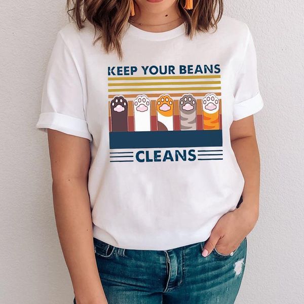 women graphic cute cat paw style trend short sleeve cartoon lady clothes clothing tees print female tshirt t-shirt, White
women graphic cute cat paw style trend short sleeve cartoon lady clothes clothing tees print female tshirt t-shirt, White