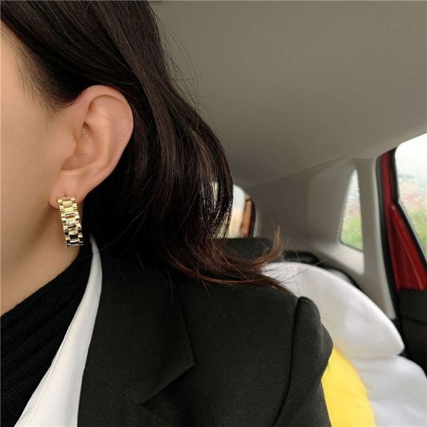 hbp fashion ins watch band cold simple temperament net red wide version mechanical wind earrings, Silver
hbp fashion ins watch band cold simple temperament net red wide version mechanical wind earrings, Silver