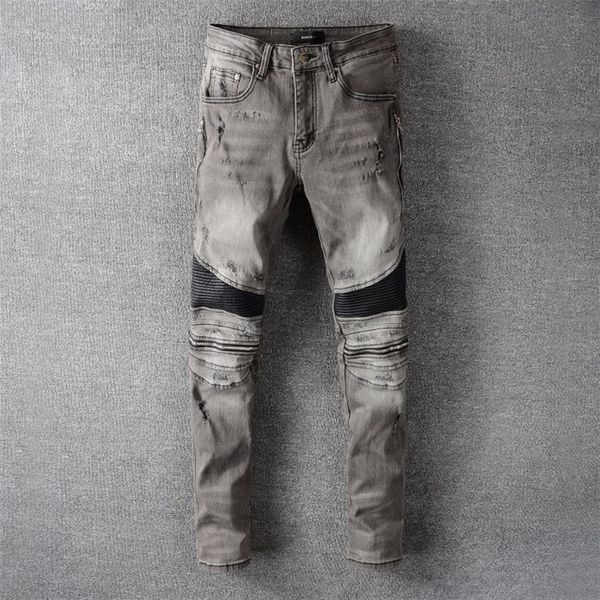 20ss men digner jean ditred ripped biker slim fit motorcycle denim for men fahion jean s pour homm #640, Blue
20ss men digner jean ditred ripped biker slim fit motorcycle denim for men fahion jean s pour homm #640, Blue