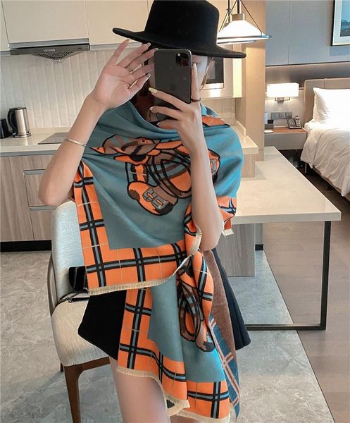 scarves 2021 cashmere scarf woman warm bear jacquard fashion air conditioning shawl gift, Blue;gray
scarves 2021 cashmere scarf woman warm bear jacquard fashion air conditioning shawl gift, Blue;gray