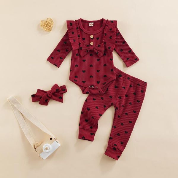 clothing sets 3pcs cute little baby girls clothes ribbed heart print ruffle long sleeve romper+pants+headband autumn spring set for toddlers, White
clothing sets 3pcs cute little baby girls clothes ribbed heart print ruffle long sleeve romper+pants+headband autumn spring set for toddlers, White