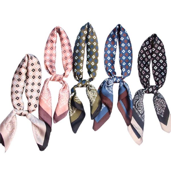 scarves square silk scarf women fashion print small neck scarfs office lady hair band foulard hand kerchief female bandana shawl 70cm, Blue;gray
scarves square silk scarf women fashion print small neck scarfs office lady hair band foulard hand kerchief female bandana shawl 70cm, Blue;gray