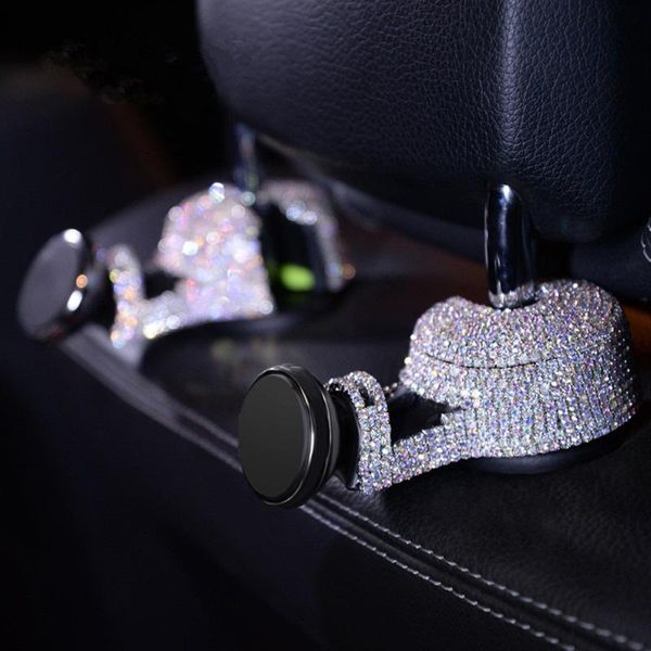 car organizer 2pcs sparkly crystals seat back hooks with magnetic phone holder front hanging hook headrest 10kg max load
car organizer 2pcs sparkly crystals seat back hooks with magnetic phone holder front hanging hook headrest 10kg max load