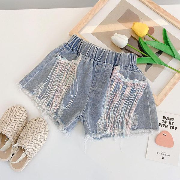 shorts summer girls baby mini jeans kids denim children bottoms streetwear fashion ripped sequin tassel 1 to 6 yrs, Black
shorts summer girls baby mini jeans kids denim children bottoms streetwear fashion ripped sequin tassel 1 to 6 yrs, Black