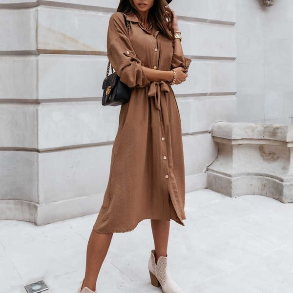 casual dresses autumn sleeve long shirt women winter single breasted sashes button lady elegant office vestidos d2sb, Black;gray
casual dresses autumn sleeve long shirt women winter single breasted sashes button lady elegant office vestidos d2sb, Black;gray