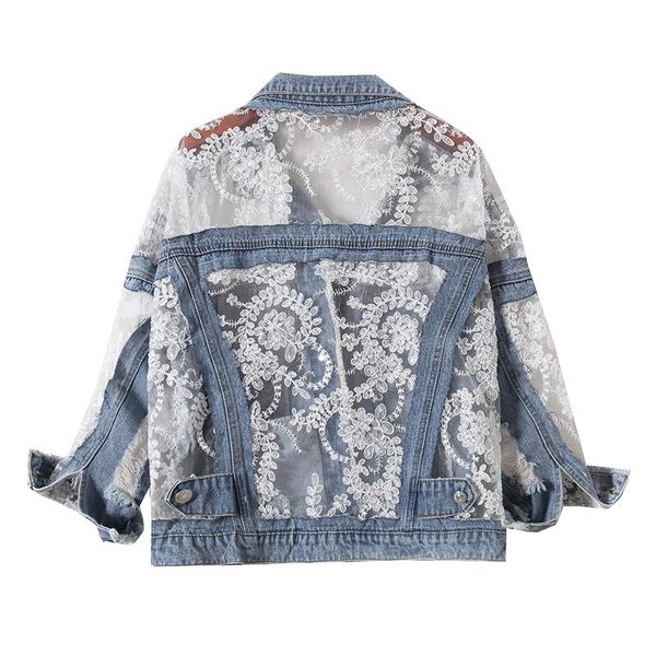 women's jackets denim jacket women 2021 spring summer embroidery cutout lace splice hole sunscreen clothing loose jeans h209, Black;brown
women's jackets denim jacket women 2021 spring summer embroidery cutout lace splice hole sunscreen clothing loose jeans h209, Black;brown