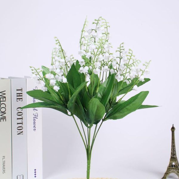 decorative flowers & wreaths 7 branch white artificial lily of the valley flower gift silk fake bouquet for home office wedding party decor
decorative flowers & wreaths 7 branch white artificial lily of the valley flower gift silk fake bouquet for home office wedding party decor