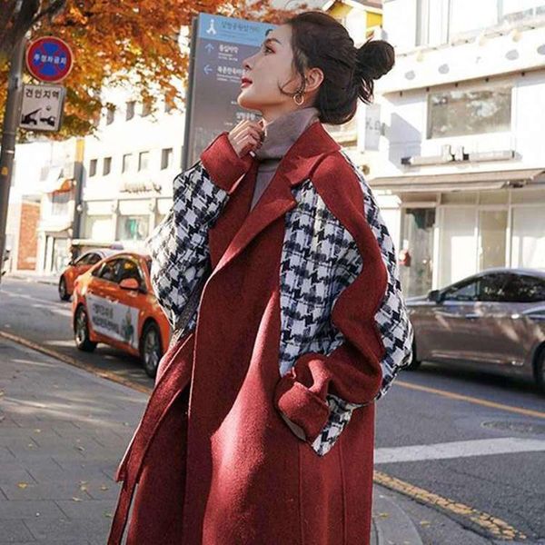 women's wool & blends korea women black red cotton vintage loose snow wear full sleeve long coat overcoat split hem outerwear
women's wool & blends korea women black red cotton vintage loose snow wear full sleeve long coat overcoat split hem outerwear