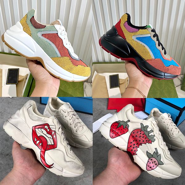 luxurys designers rhyton gg dad sneaker shoe men women platform sports trainers strawberry mouse wave mouth tiger vintage runner casual shoe, Black
luxurys designers rhyton gg dad sneaker shoe men women platform sports trainers strawberry mouse wave mouth tiger vintage runner casual shoe, Black