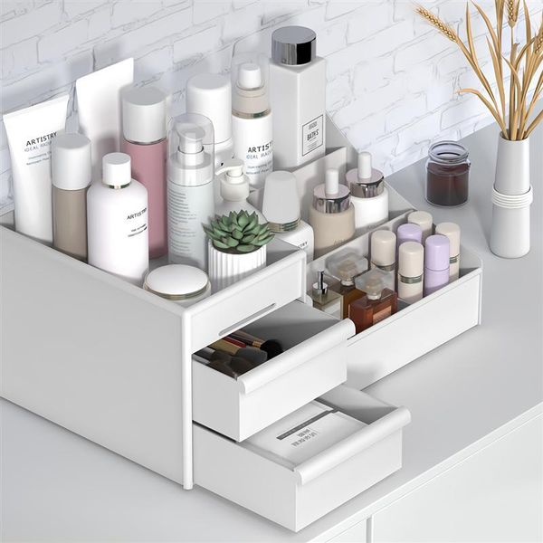 1pc deskorganizer storage case make-up organizer with 2 drawer for bedroom vanity table dormitory (white)
1pc deskorganizer storage case make-up organizer with 2 drawer for bedroom vanity table dormitory (white)