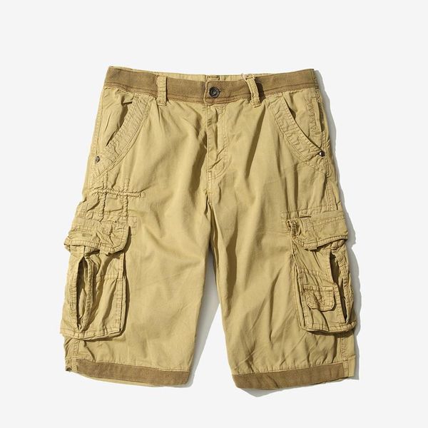 men's shorts bermuda man 2021 summer men fashion casual loose solid multi-pocket military overalls cargo plus size 38, White;black
men's shorts bermuda man 2021 summer men fashion casual loose solid multi-pocket military overalls cargo plus size 38, White;black
