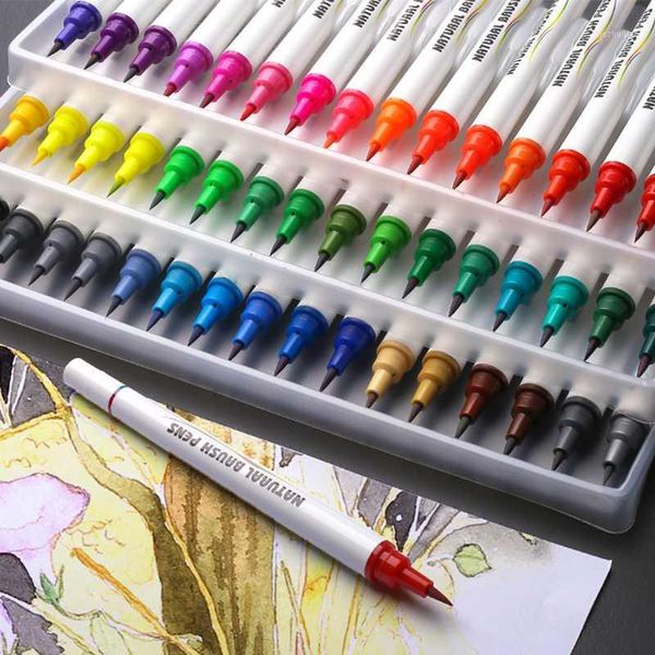 gift sets 12/24/36/48 watercolor brush markers pen set, water based drawing marker brushes w/ a coloring pen1
gift sets 12/24/36/48 watercolor brush markers pen set, water based drawing marker brushes w/ a coloring pen1
