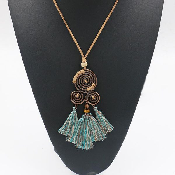 pendant necklaces women charm vintage bohemian ethnic tassel necklace choker long leather sweater rope chain clothing jewelry accessories, Silver
pendant necklaces women charm vintage bohemian ethnic tassel necklace choker long leather sweater rope chain clothing jewelry accessories, Silver