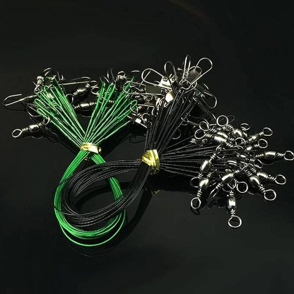 100pcs 16/18/22/24/28cm 5 models anti-bite steel wire fishing lines stainless steel snaps & swivels pesca fishing tackle 380 x2
100pcs 16/18/22/24/28cm 5 models anti-bite steel wire fishing lines stainless steel snaps & swivels pesca fishing tackle 380 x2