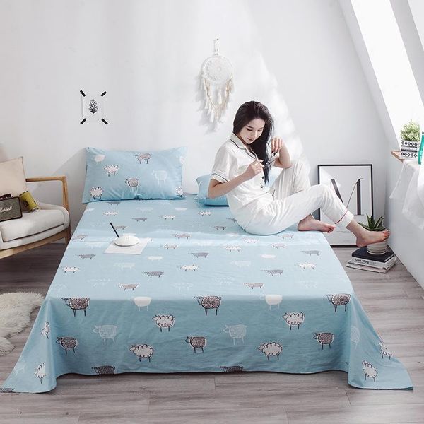 sheets & sets 100% cotton cartoon sheep flat sheet for children adults single double bed bedsheets no case xf718-15
sheets & sets 100% cotton cartoon sheep flat sheet for children adults single double bed bedsheets no case xf718-15