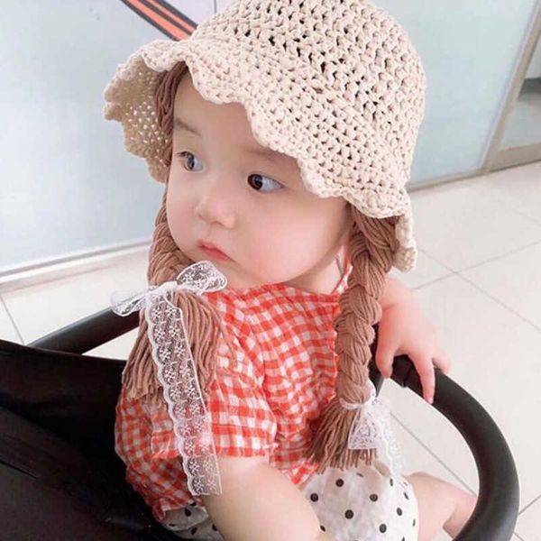 arrivals baby kids girl sun block straw hat beach spring summer children girls hair pigtail braid wig hat cap ruffled 210713, Yellow
arrivals baby kids girl sun block straw hat beach spring summer children girls hair pigtail braid wig hat cap ruffled 210713, Yellow