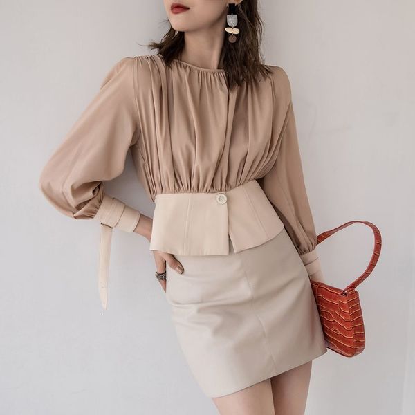 2021 new fashion women's long sleeve round neck pleated casual office shirt, large, fashion, at2y, Black;white
2021 new fashion women's long sleeve round neck pleated casual office shirt, large, fashion, at2y, Black;white