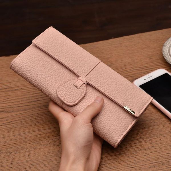 wallets fashion women candy color purse long design leather hasp wallet tap, Red;black
wallets fashion women candy color purse long design leather hasp wallet tap, Red;black