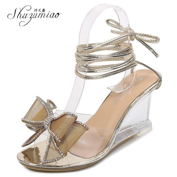 sandals shuzumiao summer women wedge high heels shoes cross strap fashion rhinestone bowknot ladies slippers woman, Black
sandals shuzumiao summer women wedge high heels shoes cross strap fashion rhinestone bowknot ladies slippers woman, Black