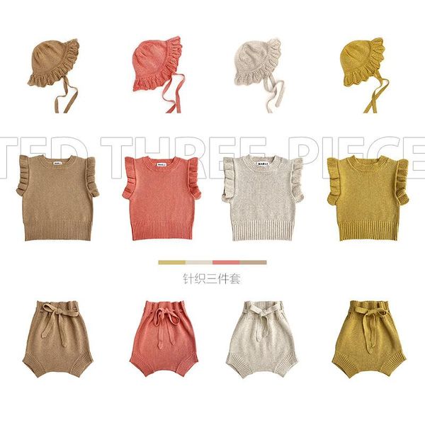 pullover 2021spring mab baby freckle singlet sweater knit hat girl flying sleeve vest bloomers boy treasure stretch shorts suit, Blue
pullover 2021spring mab baby freckle singlet sweater knit hat girl flying sleeve vest bloomers boy treasure stretch shorts suit, Blue