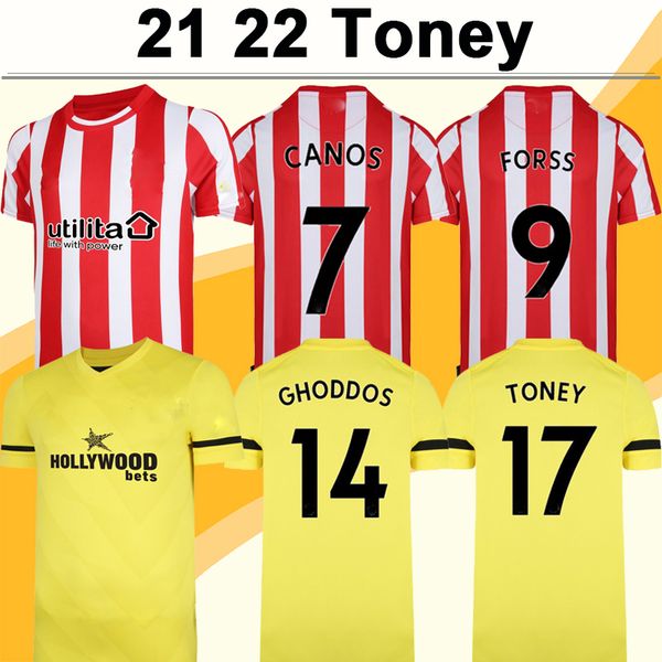 21 22 brentford onyeka mens soccer jerseys dasilva wissa canos forss mbeumo ajer fosu home red white away short sleeve football shirt unifor, Black;yellow
21 22 brentford onyeka mens soccer jerseys dasilva wissa canos forss mbeumo ajer fosu home red white away short sleeve football shirt unifor, Black;yellow