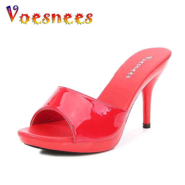 voesnees women slippers outside high heels 9 13 15 cm platform thin stiletto ladies party shoes mules slide 210908, Black
voesnees women slippers outside high heels 9 13 15 cm platform thin stiletto ladies party shoes mules slide 210908, Black