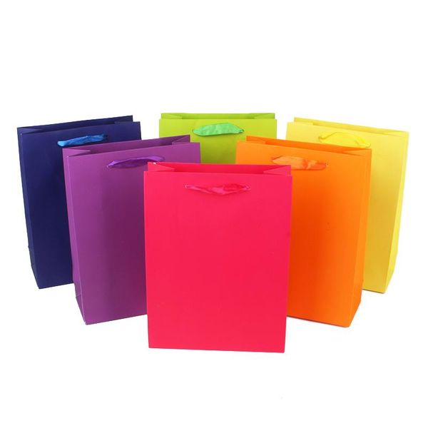 gift wrap 10pcs solid color kraft paper bag 18x8x24cm small with handle pretty business packaging thick party favor
gift wrap 10pcs solid color kraft paper bag 18x8x24cm small with handle pretty business packaging thick party favor
