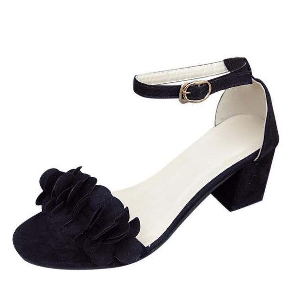 sagace women's sandals leather round toe women sandals fashion solid pleated summer shoes women high heels 41639, Black
sagace women's sandals leather round toe women sandals fashion solid pleated summer shoes women high heels 41639, Black