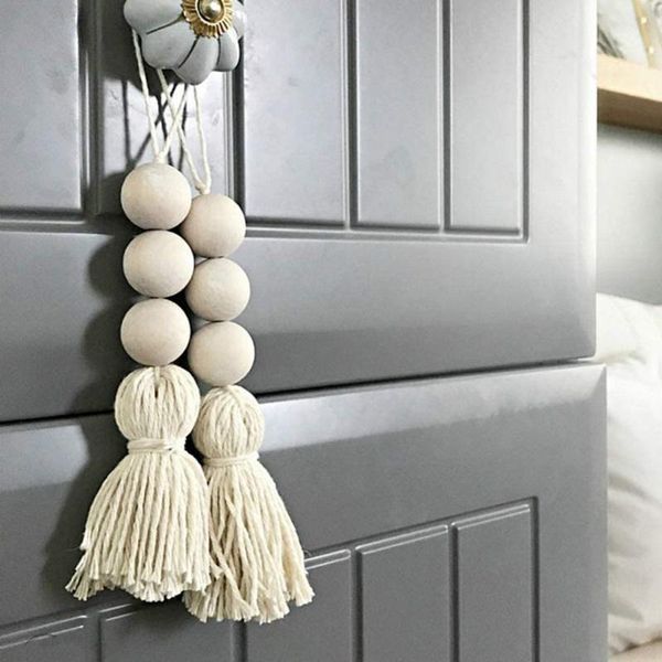 decorative objects & figurines 2pcs wood bead garland with tassels farmhouse rustic country decor wall ornament woven hanging
decorative objects & figurines 2pcs wood bead garland with tassels farmhouse rustic country decor wall ornament woven hanging