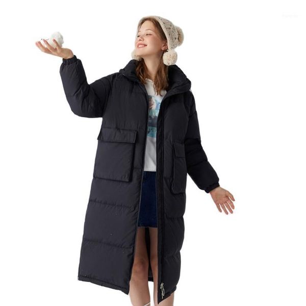 2021 winter down jacket women loose long paragraph over knee thin thick gray duck coat, Black
2021 winter down jacket women loose long paragraph over knee thin thick gray duck coat, Black