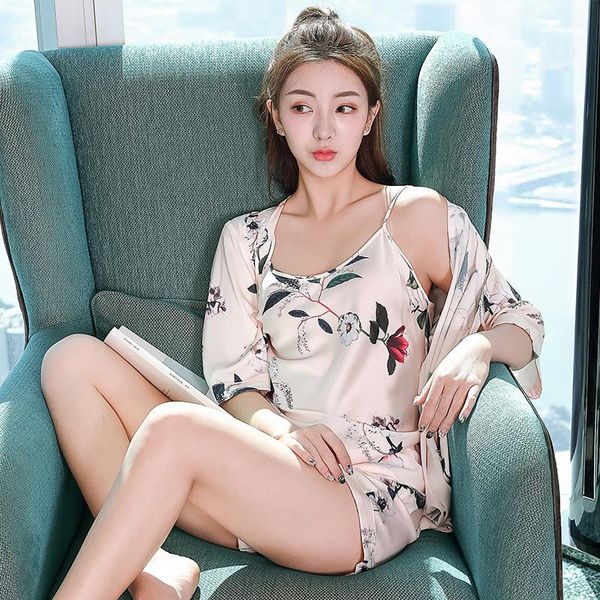 women's sleepwear 3pcs female pajamas set satin pyjamamas patchwork bridal wedding nightwear rayon home wear nighty&robe suit xxl, Black;red
women's sleepwear 3pcs female pajamas set satin pyjamamas patchwork bridal wedding nightwear rayon home wear nighty&robe suit xxl, Black;red