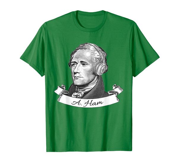 hamilton listening to music t-shirt - funny headphones, White;black 
hamilton listening to music t-shirt - funny headphones, White;black