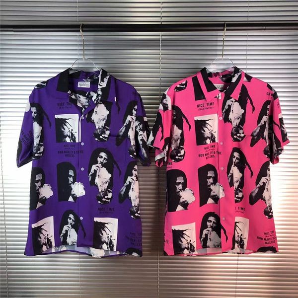 2021 new wacko maria shirt portrait printing women tees clothing t shirts men q7jj, White 
2021 new wacko maria shirt portrait printing women tees clothing t shirts men q7jj, White