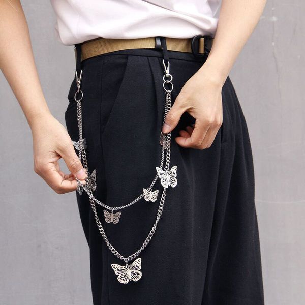 butterfly belt waist chain male women jean biker wallet pants chain multi layer hiphop hook trousers hipster key chain jewelry, Silver
butterfly belt waist chain male women jean biker wallet pants chain multi layer hiphop hook trousers hipster key chain jewelry, Silver