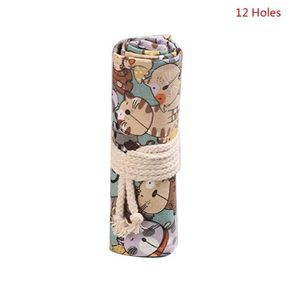cartoon cat 12/24/36/48/72 holes canvas roll pen curtain pencil bag case makeup drop bags
cartoon cat 12/24/36/48/72 holes canvas roll pen curtain pencil bag case makeup drop bags