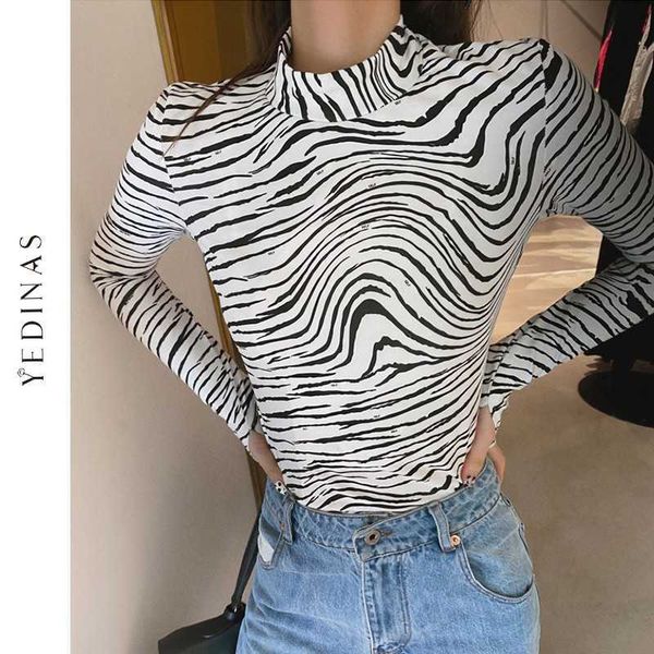 yedinas women leopard zebra print blouses autumn turtle neck blouse ladies party club clothes long sleeve tight shirts 210527, White
yedinas women leopard zebra print blouses autumn turtle neck blouse ladies party club clothes long sleeve tight shirts 210527, White