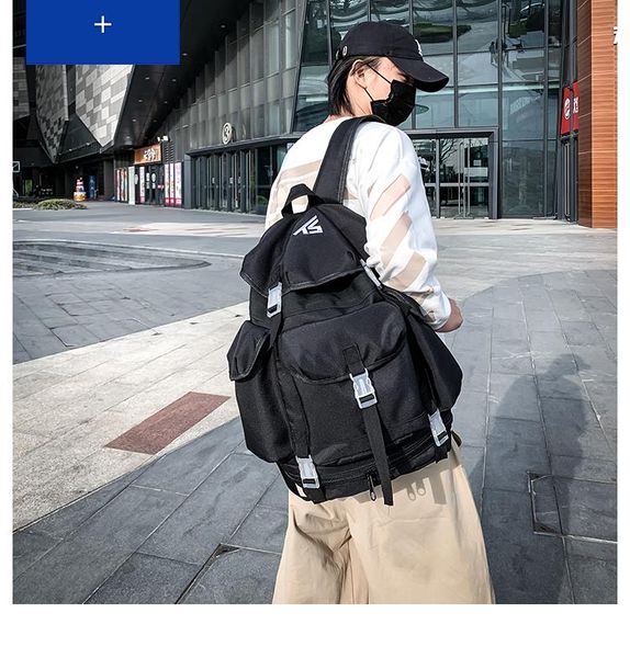 backpack bb068 men's personality large-capacity travel casual simple campus school bag male college students
backpack bb068 men's personality large-capacity travel casual simple campus school bag male college students