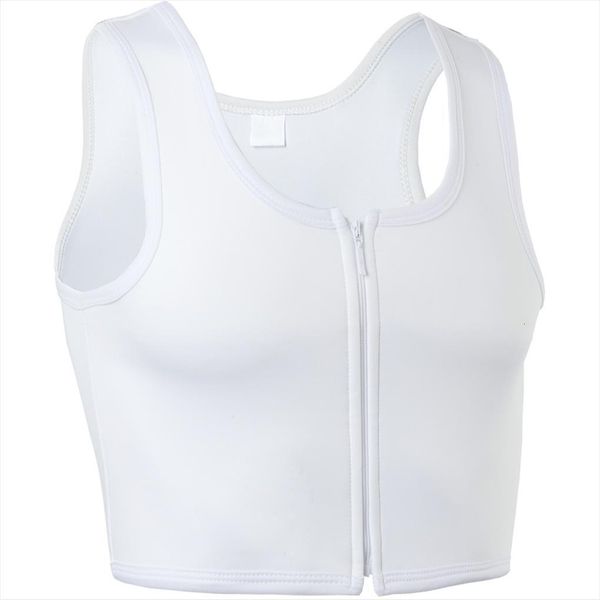 xuji tomboy ftm zip up women cami elastic chest binder breathable bamboo slim fit tank top, White
xuji tomboy ftm zip up women cami elastic chest binder breathable bamboo slim fit tank top, White