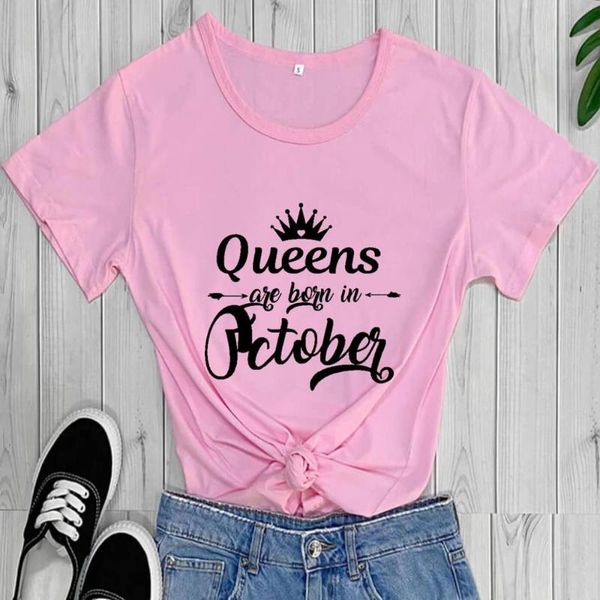women's t-shirt in october birthday shirt arrival casual 100%cotton funny t party tees gift, White
women's t-shirt in october birthday shirt arrival casual 100%cotton funny t party tees gift, White