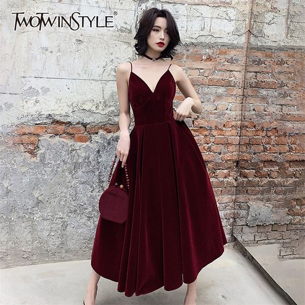 twotwinstyle summer backless dress for women v neck spaghetti strap sleeveless high waist party dresses female fashion 210309, Black;gray
twotwinstyle summer backless dress for women v neck spaghetti strap sleeveless high waist party dresses female fashion 210309, Black;gray